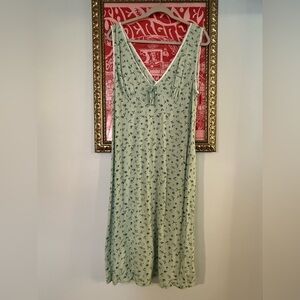 Motel Rocks Mint Floral Midi Dress